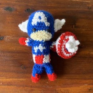 captain america stuffy handmade